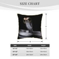 thumbnail image 2 of KLL Black Cobra Snake Decorative Throw Pillow Covers Velvet Soft for Couch Sofa Bedroom Living Room Outdoor (No pillow core)- 20"x20", 2 of 5