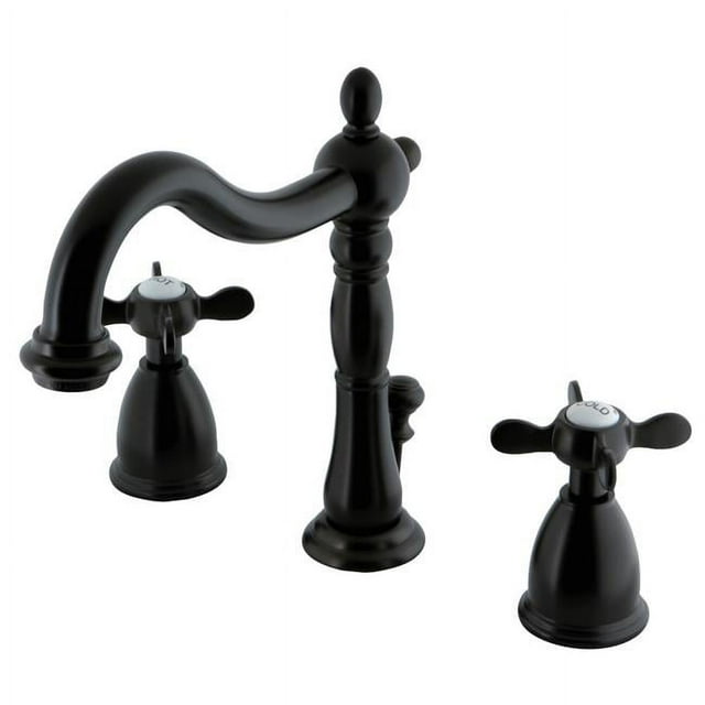 Kingston Brass KB1975BEX Robinet de Toilette Répandu avec Poignée Croisée et Pop-Up au Détail, Bronze Frotté à l'Huile