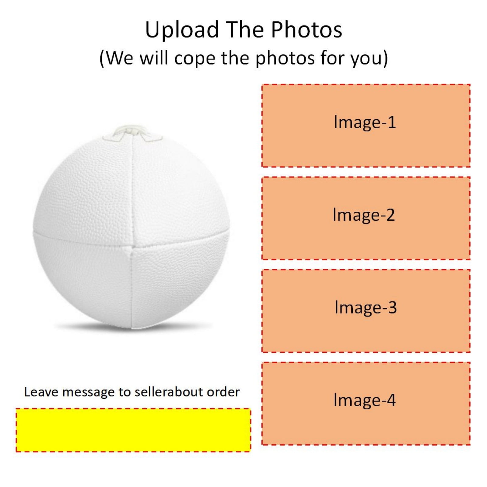 Weloille Custom Photo Training Football PU Leather Personalized Sports Gift for Fans Birthday Present