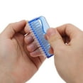 thumbnail image 2 of Unique Bargains 5 Pcs Durable Transparent Nail Cleaning Brush for Cleaning Fingernails Large Blue, 2 of 7