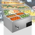 thumbnail image 5 of Zimtown 4-Pan Commercial Food Warmer,Professional Stainless Steel Buffet 21.1 Quart For Catering and Restaurants, 5 of 9