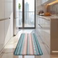 thumbnail image 4 of Pink and Blue Geometric Striped Pattern Kitchen Rug Mat,Kitchen Runner Rugs Non Skid Washable,Decorative Kitchen Floor Mats for Kitchen,Sink,Laundry,17"x47.2", 4 of 7