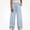 Blue, variant on SGFCWSX Girls Wide Leg Pants, Elastic Drawstring Waist Loose Fit Casual Trousers with Pockets for Streetwear Daily Outfits Blue Size 5T