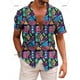 thumbnail image 4 of Camisas hawaianas para hombre, camisa de manga corta con solapa, ropa de estilo mexicano, camisa informal holgada con botones, ropa para hombre, blusas Harajuku, 4 of 5