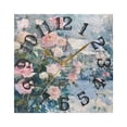 thumbnail image 5 of Painting Roses Snow Wall Clock Square Silent Non Ticking Battery Operated Clock for Home Bathroom Kitchen Bedroom Living Room, 5 of 8