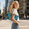 thumbnail image 6 of ZUXONGSY Santa Claus Christmas Tree Snowflake Print Tote Bag for Women Multifunctional Top Handle Satchel Casual Laptop Tote Bag with Zippered for Business Shopping, 6 of 6
