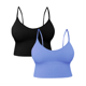 thumbnail image 1 of Set De 2 Tops Unitalla Mujer Deportivo Con Relleno Blusa Croptop, 1 of 5