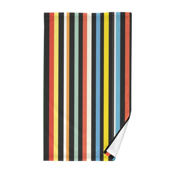 Pure Cotton Face Towel 16x28 Inches Hand Towel Bath Towel Hand Bath Towels Soft Good Water Absorption for Washing Face Wiping Face Pretty Striped Pattern