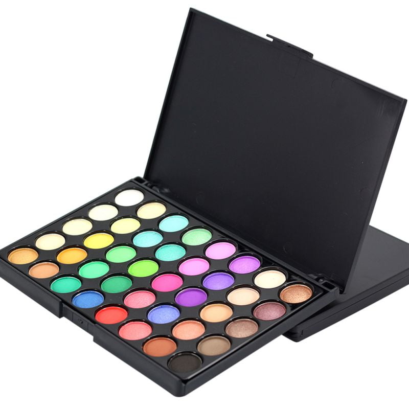 Fymall Cosmetics Eye Shadow 40 Shade Palette Makeup Eyeshadow HighLight Shimmer with Eye Brush