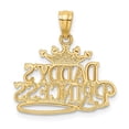 thumbnail image 3 of Auriga Fine Jewelry 14K Yellow Gold and Rhodium DADDYS PRINCESS Pendant for Women, 3 of 6