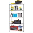 thumbnail image 1 of FDW 5-Tier Wire Shelving Unit, 14"D X 36"W X 72"H, Adjustable Heavy Duty Metal Storage Rack, 1250 Lbs Capacity, Chrome Steel Shelves, 1 of 7