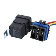 Waterproof 5-Pin SPDT Relay 40A High Switching Capability, Heavy Duty 12AWG Wires Electrical System