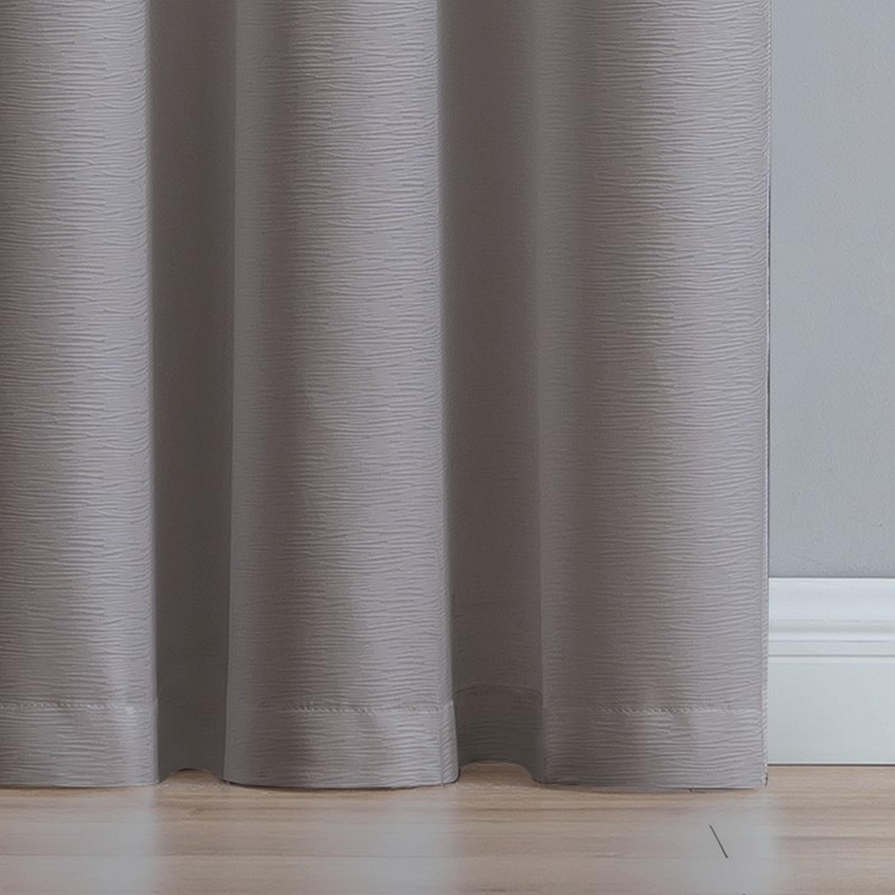 VCNY Home Agnes Gret Solid Grommet Blackout Curtain Panel, 52" x 84"