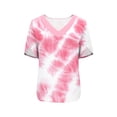 thumbnail image 4 of BRGZLK Womens Short Sleeve Tops Fashion Trendy T Shirts V Neck Summer 2026 Casual Ruffle Loose Tees, 4 of 5