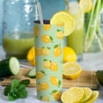 thumbnail image 5 of Lemon Tumbler with Straw, Lemon Gifts, Lemon Cups, Lemon Coffee Mug, Lemon Theme Party Decorations, Unique Birthday Gifts for Women Girls, 20oz Insulated Skinny Tumbler, Gifts for Lemon Lover, 5 of 6