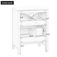thumbnail image 3 of Harper & Bright Designs 24" Small Bathroom Vanity Sink Combo with Storage , Bathroom Floor Cabinet with Drawers and Adjustable Shelf, White, 3 of 16