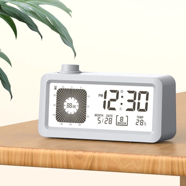 Fiudx Ofertas relámpago del día, solo en línea Reloj electrónico digital con pantalla LED, reloj electrónico, pantalla digital estéreo, despertador con función de repetición, tiempo de cuenta regresi