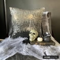 thumbnail image 3 of Decorative Pillow Covers, Decorative Silver Grey Pillow Covers For Couch 16x16 inch (40x40 cm), Silk Toss Pillow Covers, Ombre, Modern Designer Pillowcases - Knight Of Soul, 3 of 12