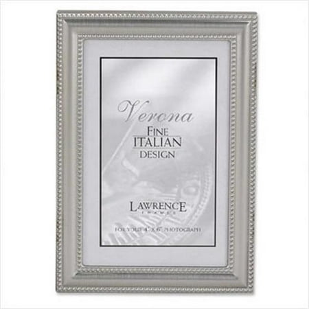 frames lawrence delicate beading 4x6 pewter finish frame metal
