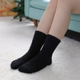 thumbnail image 3 of Womens Fuzzy Socks Cozy Fluffy Winter Warm Slipper Socks Microfiber Soft Home Sleeping Socks - 5Pairs, 3 of 6