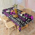 thumbnail image 3 of Breast Cancer Rectangle Tablecloth 60"x120",Waterproof Polyester Rectangle Table Cloth, Wipeable Spillproof Polyester Tablecloth for Dining, Camping, Indoor and Outdoor, 3 of 6