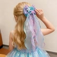 thumbnail image 6 of YUEHUA Girls Hair Clips with Long Fabric Ribbon Bows for Party Decoration, Paired with Mermaid Swimsuit, 6 of 6