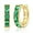 Gold,May, variant on Green Small Hoop Earrings, Rose Gold Huggie Earrings for Women Trendy, Cubic Zirconia Earrings Stud, Piercing Jewelry, Cartilage Mini Hoop, Emerald Earrings Flat Back