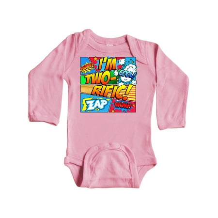 

Inktastic I m Two Rific Gift Baby Boy or Baby Girl Long Sleeve Bodysuit