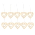 thumbnail image 2 of 10pcs 80mm DIY Wedding Decoration Hollow Doodle Wooden Slice Scrapbooking Embellishments DIY Craft Decor with Rope (Heart Pattern), 2 of 8