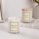 thumbnail image 5 of Neutral no LOGO white glass cup with wooden lid aromatherapy candle ribbon gift box soy wax aromatherapy home use, 5 of 5