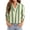 Green, variant on KLHDSF 3/4 Sleeve Women's Tops Dressy V Neck Collared Shirts Business Casual Work Blouses Summer Fall Vacation Outfits 2026 Black L