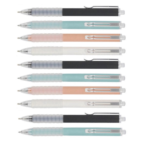 10 Pcs Neutral Pen Aesthetic Gel Pen Stationery Pen 0.5mm Writing Pen Black Ink Pen Gift Pen Journaling Pen Pressing Pen