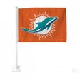 thumbnail image 1 of Miami Dolphins Orange Car Flag, 1 of 1