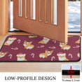 thumbnail image 3 of Christmas Corgi Door Rugs,Washable Non Slip Door Mats Indoor,Decorative Door Mats,Entry Mat Indoor for Entrance,Bedroom,Kitchen,Bathroom,30"x17", 3 of 6