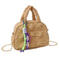 thumbnail image 1 of Bolso Hombro para Mujer Bolsos Mensajero Acolchados Informales Mano Con Cadena Nailon, 1 of 9