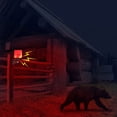 thumbnail image 5 of Répulsif Animal Nocturne Solaire avec Lumières LED Rouges Intégrées 6 Effets Sonores et Enregistrements IP55 Répulsif Animal Raton Laveur Étanche pour Jardin Ferme N911L Peut Enregistrer super Fort, 5 of 5