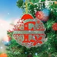 thumbnail image 3 of Adornos Navideños con Monograma Acrílico de 26 Letras y Gorro de Papá Noel | Adornos Navideños 2D para Manualidades | Adornos con Letras Colgantes para Decorar El Hogar, La Chimenea, La Puerta y La V, 3 of 5