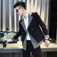 thumbnail image 3 of Trajes y blazers de talla grande para hombre, abrigos, chaquetas cruzadas para hombre, ropa de fiesta de verano de alta calidad a la moda, 3 of 4
