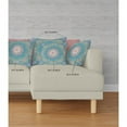 thumbnail image 4 of Jewel Circle Indoor/Outdoor Pillow in Blue Green 20x20, 4 of 9
