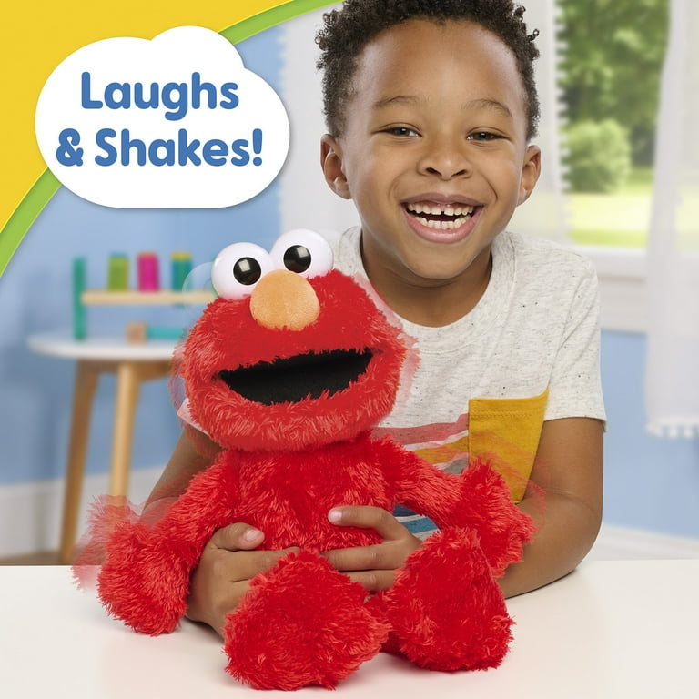 Sesame Street Tickle Me Elmo 13.5-inch Plush Doll, Laughs, Wiggles, and Giggles, Red - Walmart.com Sesame Street Tickle Me Elmo 13.5-inch Plush Doll, Laughs, Wiggles, and Giggles, Red - Walmart.com