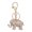 White, variant on Naierhg Rhinestone Inlaid Elephant Key Chain Ring Holder Phone Bag Car Pendant