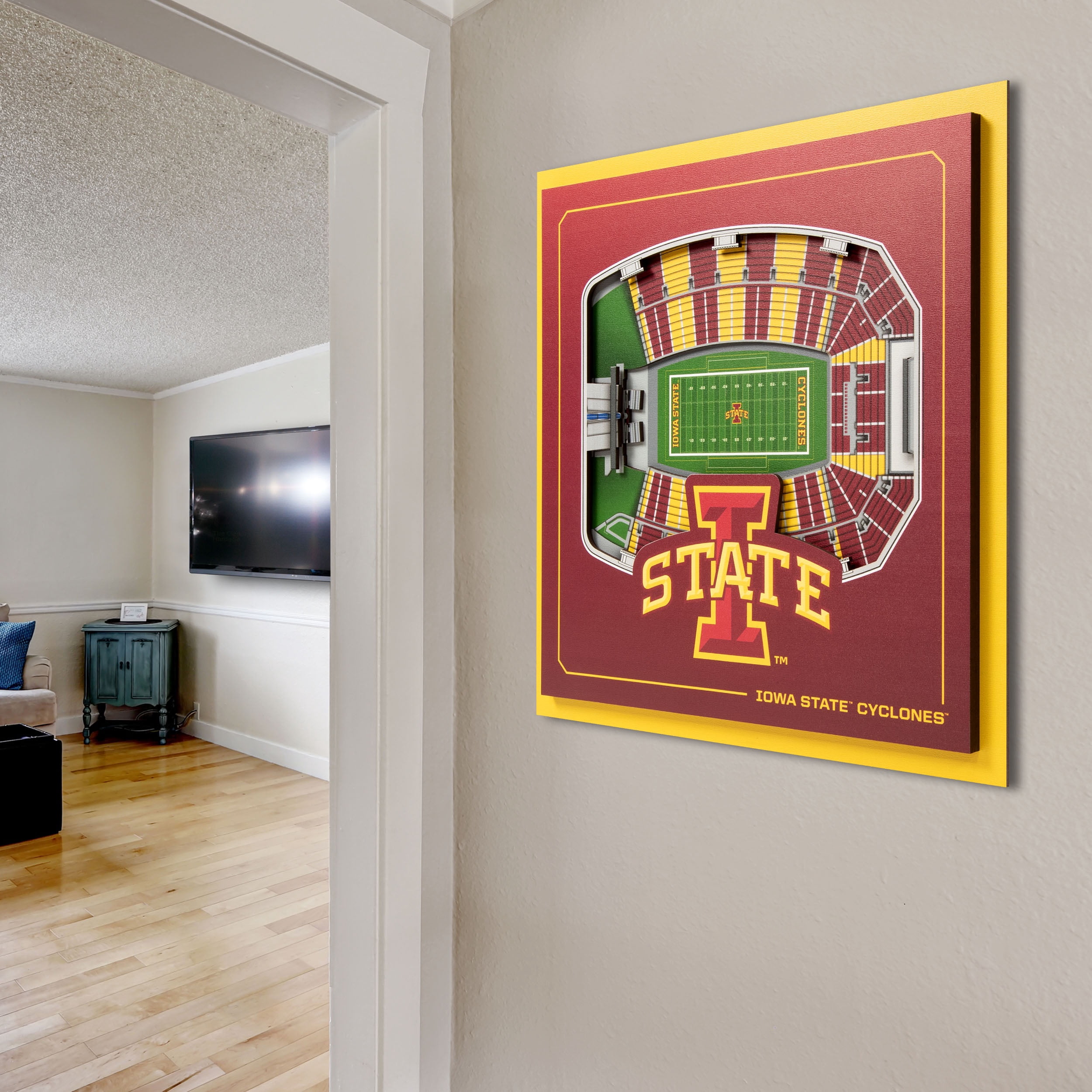 YouTheFan NCAA Iowa State Cyclones Stadium Series 3D Wall Art