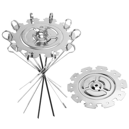 

Kitchen Barbecue Accessories 304 Kebab Electric Oven Stainless Steel Skewers Roast Fork Brush