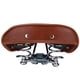 thumbnail image 5 of YUMILI Asiento De Bicicleta con Remaches Marrones, Cómodo, Universal, Duradero, De Cuero PU, Sillín De Bicicleta con Resorte (marrón), 5 of 5