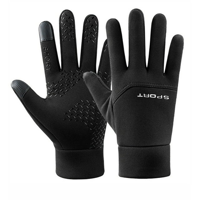jovati Gloves for Men Cold Weather Waterproof Fashion Men Driving Keep Warm Point Finger Windproof Winter Sprot Screen Gloves