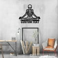 thumbnail image 4 of Craftnamesign Custom Skeleton Yoga Sign, Skeleton Meditating, Skull Wall Art, Skull Wall Hanging, 4 of 5