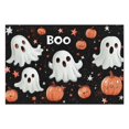 thumbnail image 2 of Placemats Halloween Spooky Cute Ghost Boo Pumpkin Placemats Set of 4 Farmhouse Spooky Halloween Place Mat Durable No Slip Table Mats for Wedding Restaurant & Camping, 2 of 7