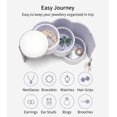 thumbnail image 2 of Organizador de joyas Vlando Wedding - Funda de viaje para mujer, color blanco, 2 of 9