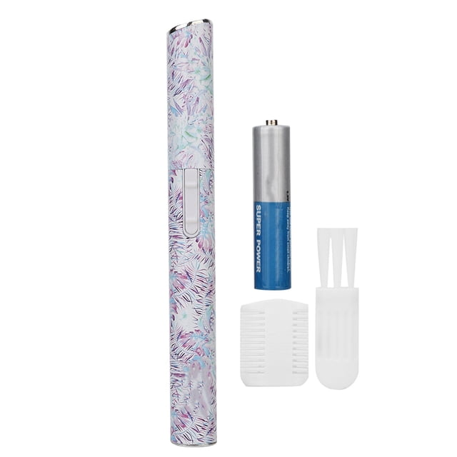 Recortador eléctrico de cejas con estampado floral, herramienta de maquillaje de belleza para depilación de cejas (#3)