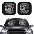 thumbnail image 2 of Haiem Wine Funny Car Windshield Sun Shade (2 Pieces) Foldable Windshield Sun Shade Car Accessories for Truck SUV Pickup-Medium, 2 of 7